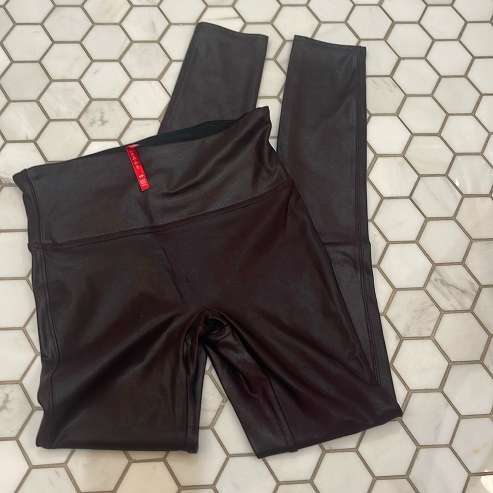 SPANX leather-like leggings